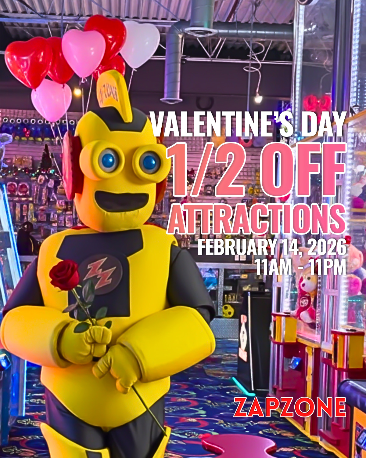 0 Vday Promo - Pricing & Promos - Zap Zone Family Fun Centre