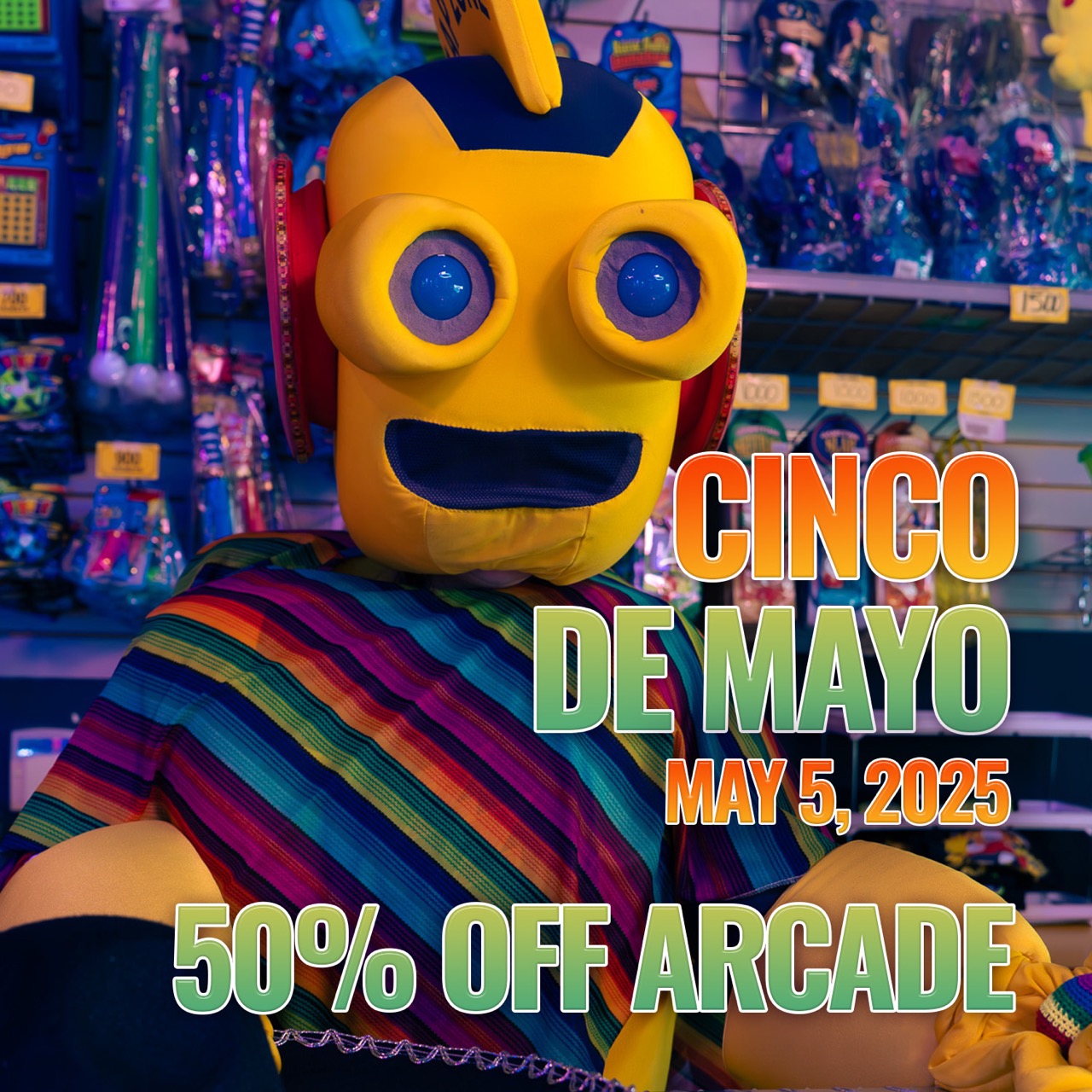 Cinco De Mayo Large - Cinco de Mayo Specials - Zap Zone Family Fun Centre