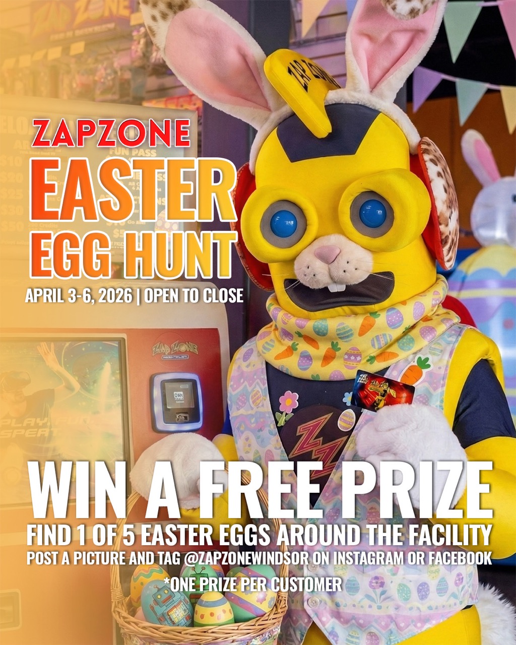 Easter Egg Hunt Promo Large - Pricing & Promos - Zap Zone Family Fun Centre