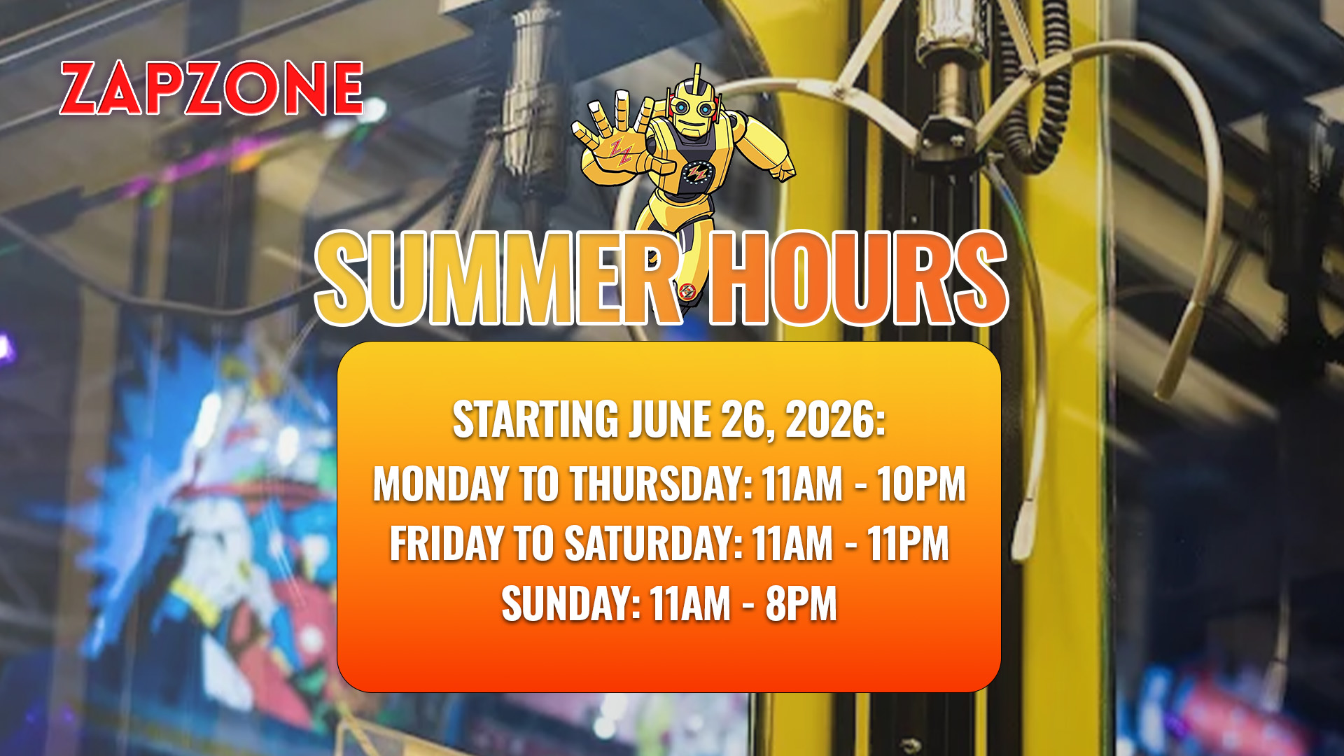 3 Summer Hours TV - Pricing & Promos - Zap Zone Family Fun Centre