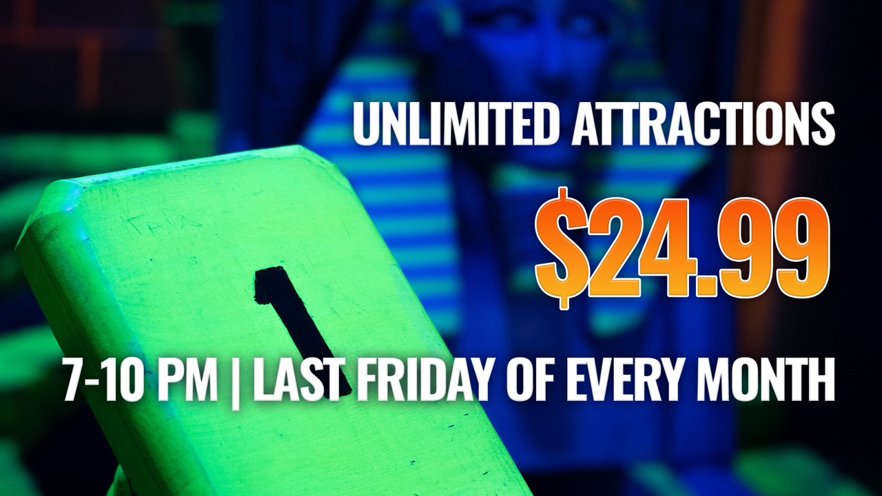 Friday Unlimited Fun Promo TV Large - Pricing & Promos - Zap Zone Family Fun Centre